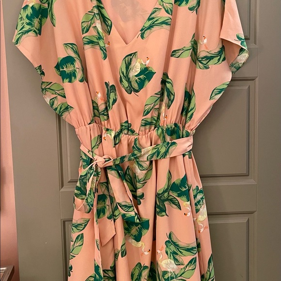 The Webster for Target Belted Dress in Flamingo Print, unworn, without tags XL - Picture 6 of 9